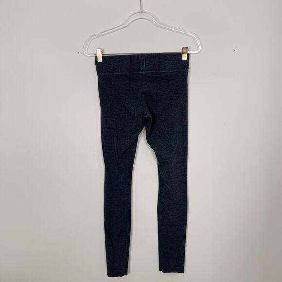 Hue Heather Womens Small S Gray Leggings Casual Cotton Stretch Pull On Grey - Picture 2 of 8